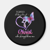 Aimant I Can Do All Things Through Christ Butterfly Art E (Devant)