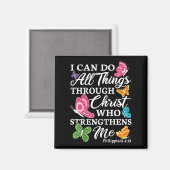 Aimant I Can Do All Things Through Christ Who Strengthens (Recto/Verso)