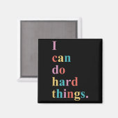 Aimant I Can Do Hard Things Apparel Uni-adults Humorous B (Recto/Verso)