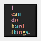 Aimant I Can Do Hard Things Apparel Uni-adults Humorous B (Devant)