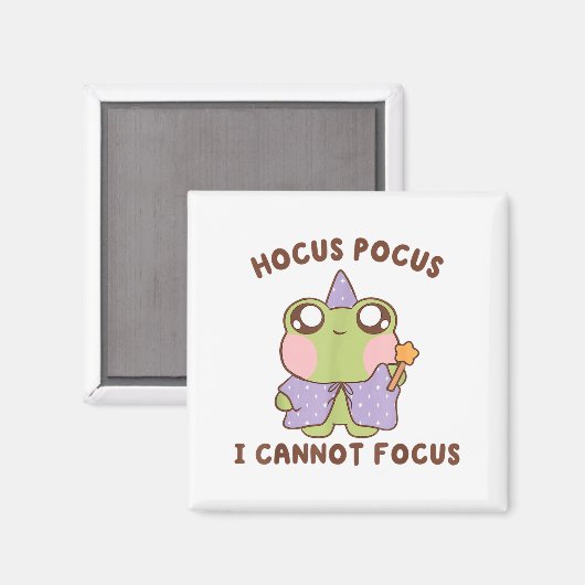 Aimant I Cannot Focus Funny Adhd Sitive Frog (Recto/Verso)