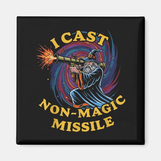 Aimant I Cast Non-magic Missile Funny Wizard Parody Meme  (Devant)