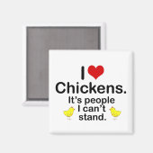 Aimant I (Coeur) Poulets (Recto/Verso)