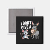 Aimant I Don't Give A Rats Mouse Funny Sarcastic Animal (Recto/Verso)