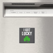 Aimant I Got Lucky Dad St Patricks Day Pregnancy Announce (In Situ (Lave-vaisselle))