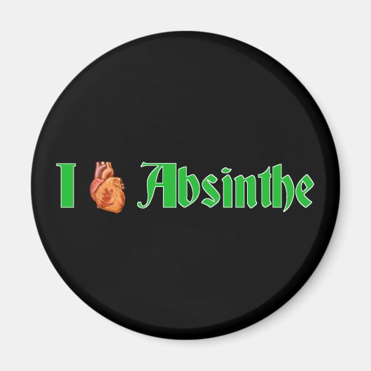 Aimant I Heart Absinthe (Devant)