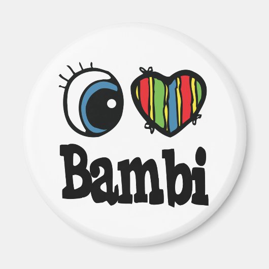 Aimant I Heart (Amour) Bambi (Devant)