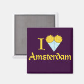 Aimant I Heart Amsterdam (Recto/Verso)