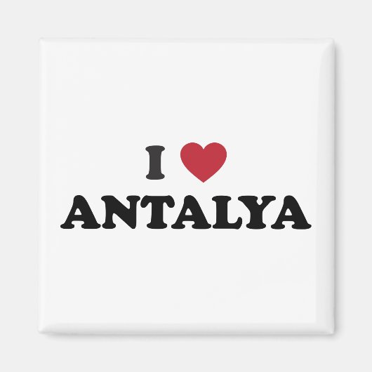 Aimant I Heart Antalya Turquie (Devant)