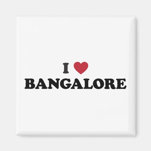 Aimant I Heart Bangalore Inde (Devant)