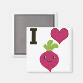 Aimant I Heart Beets (Recto/Verso)