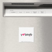 Aimant I Heart Boys Magenta (In Situ (Lave-vaisselle))