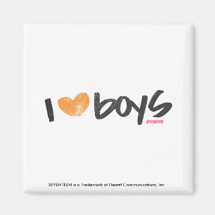 Aimant I Heart Boys Orange