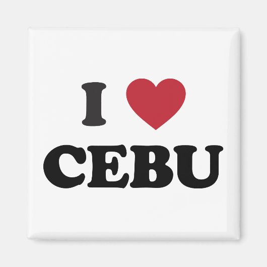 Aimant I Heart Cebu Philippines (Devant)