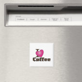 Aimant "I Heart Coffee" (In Situ (Lave-vaisselle))
