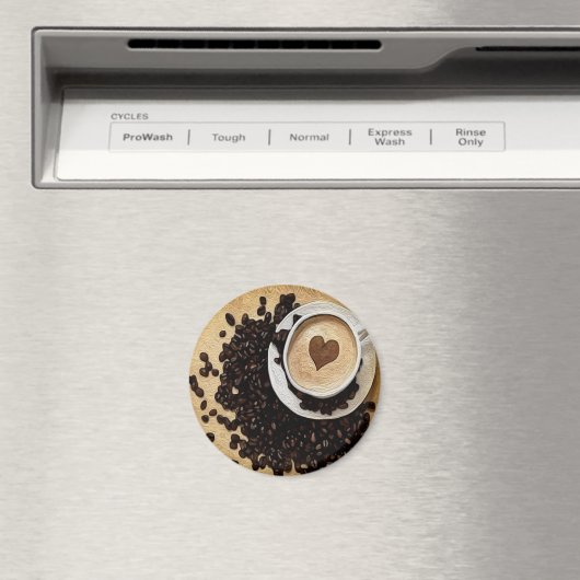 Aimant I Heart Coffee (In Situ (Lave-vaisselle))