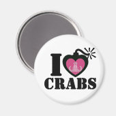 Aimant I Heart Crabs (Recto/Verso)