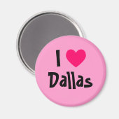 Aimant I Heart Dallas (Recto/Verso)