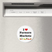 Aimant I Heart Farmers Marchés (In Situ (Lave-vaisselle))