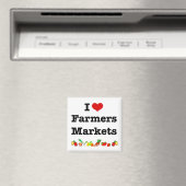 Aimant I Heart Farmers Marchés (In Situ (Lave-vaisselle))