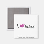 Aimant I Heart Fashion Aqua (Recto/Verso)
