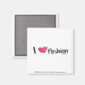 Aimant I Heart Fashion Magenta (Recto/Verso)