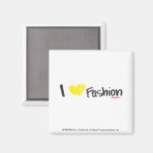 Aimant I Heart Fashion Rose (Recto/Verso)