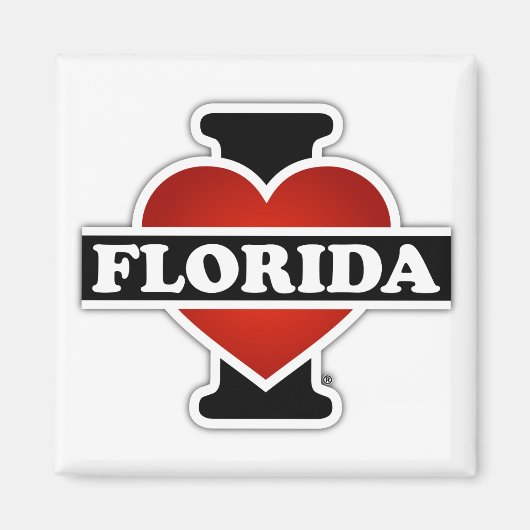 Aimant I Heart Florida (Devant)