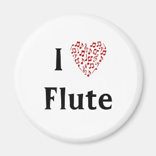 Aimant I Heart Flute - Instrument de musique