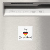 Aimant "I Heart Germany" Allemand Pride World Traveller (In Situ (Lave-vaisselle))