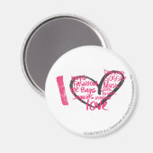 Aimant I Heart Graffiti Magenta (Recto/Verso)