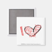 Aimant I Heart Graffiti Pink (Recto/Verso)