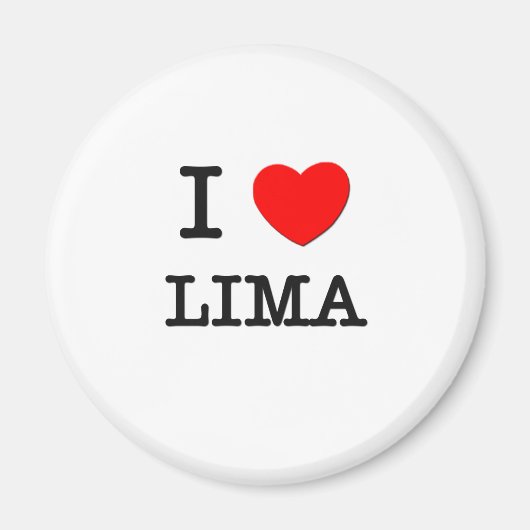 Aimant I Heart LIMA (Devant)