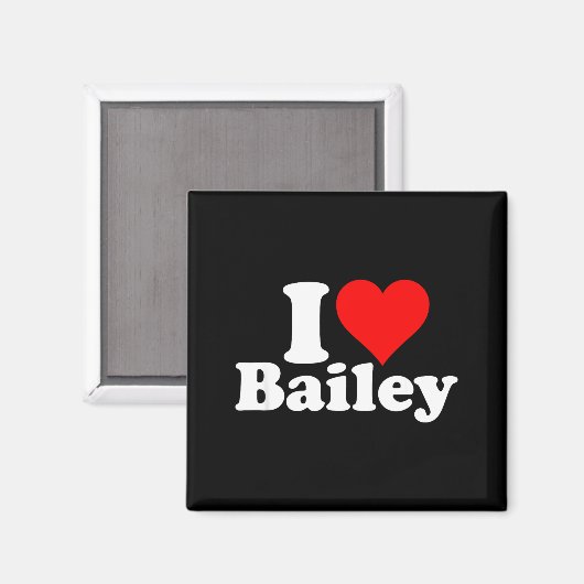 Aimant I Heart Love Bailey (Recto/Verso)