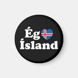 Aimant I Heart (Love) Islande [Ég Elska Ísland] Islandais