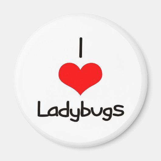 Aimant I Heart (Love) Ladybugs (Devant)