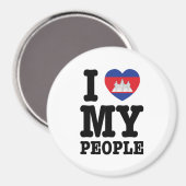 Aimant I Heart (Love) My Khmer People (Recto/Verso)