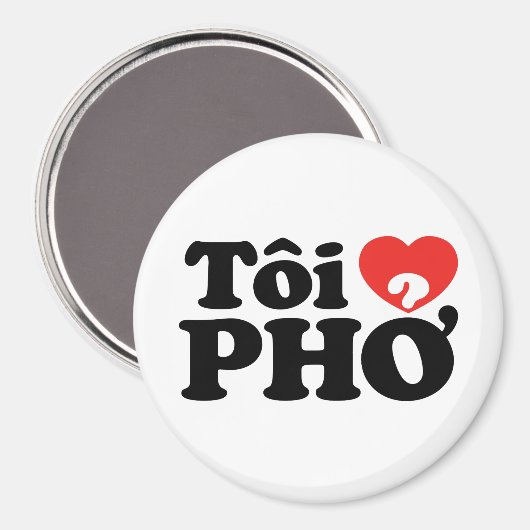 Aimant I Heart (Love) Pho (Tôi PHỞ) (Recto/Verso)
