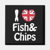 Aimant I Heart [Love] Poisson & Chips (Devant)