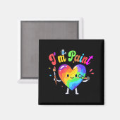 Aimant I Heart Love To Finger I'm Paint Cute Couple Valen (Recto/Verso)