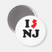 Aimant I Heart NJ (Recto/Verso)