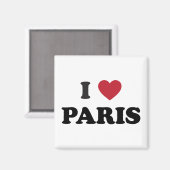 Aimant I Heart Paris France (Recto/Verso)