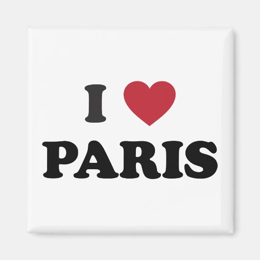 Aimant I Heart Paris France (Devant)