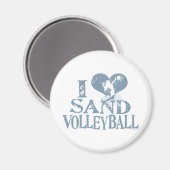 Aimant I Heart Sand Volleyball (Recto/Verso)