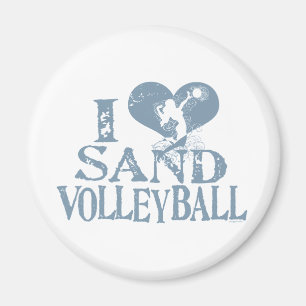 Aimant I Heart Sand Volleyball