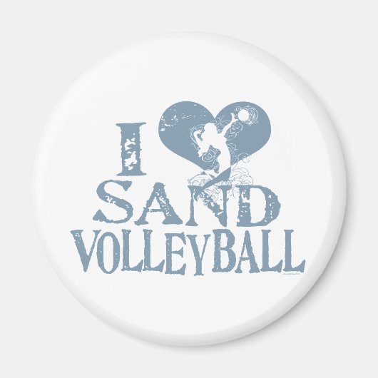 Aimant I Heart Sand Volleyball (Devant)