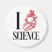 Aimant I heart science (Devant)