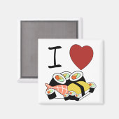 Aimant I heart Sushi (Recto/Verso)