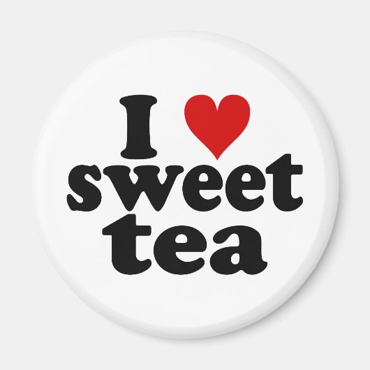 Aimant I Heart Sweet Tea (Devant)