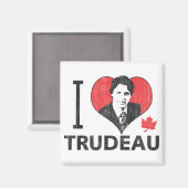 Aimant I Heart Trudeau (Recto/Verso)